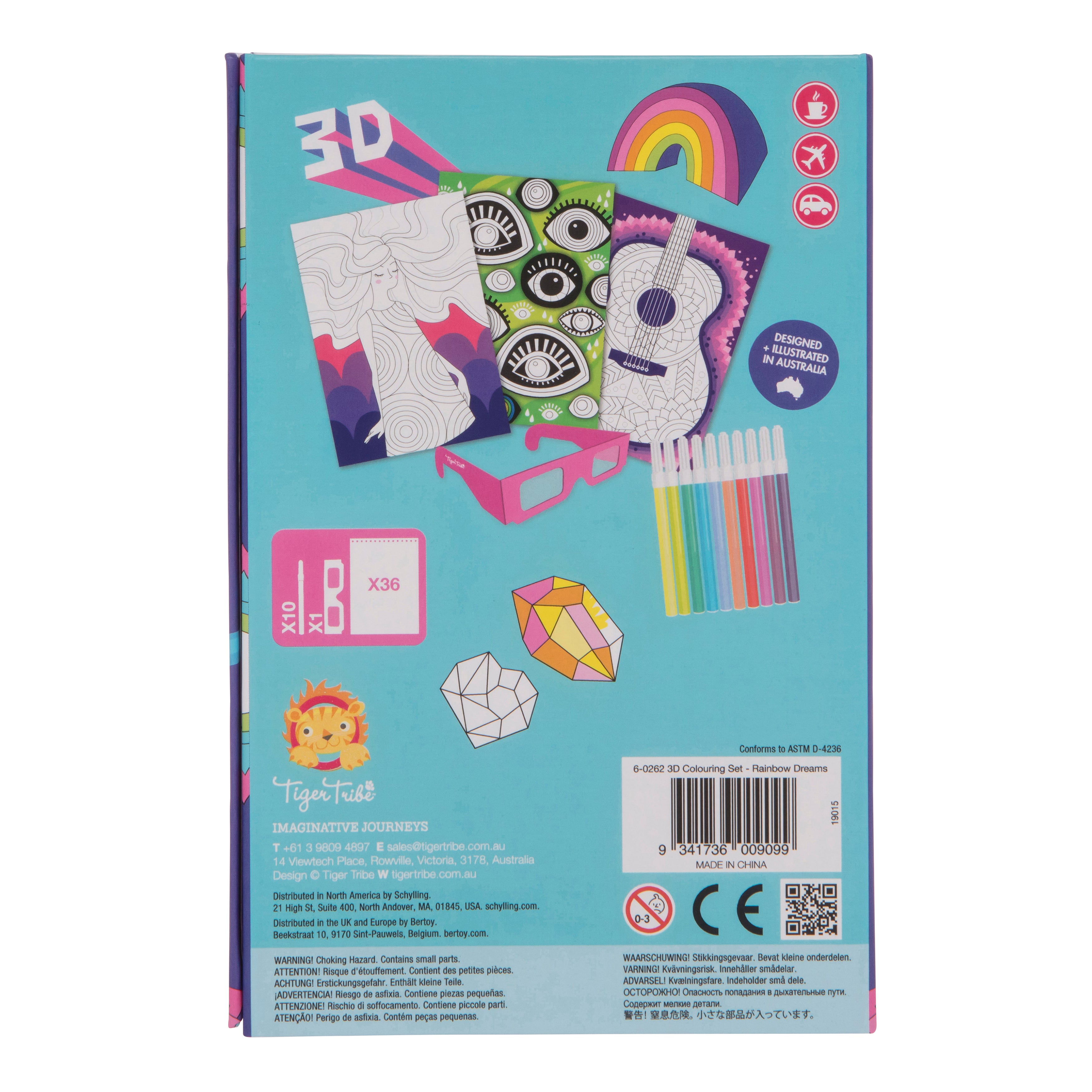 Tiger Tribe | 3D Colouring Set - Rainbow Dreams