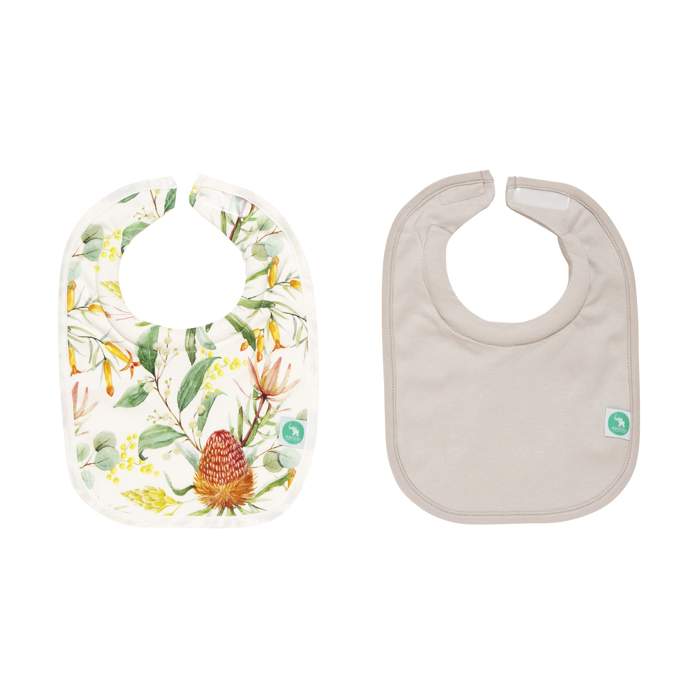 All4Ella | Roll Neck Bibs 2pk - Australian