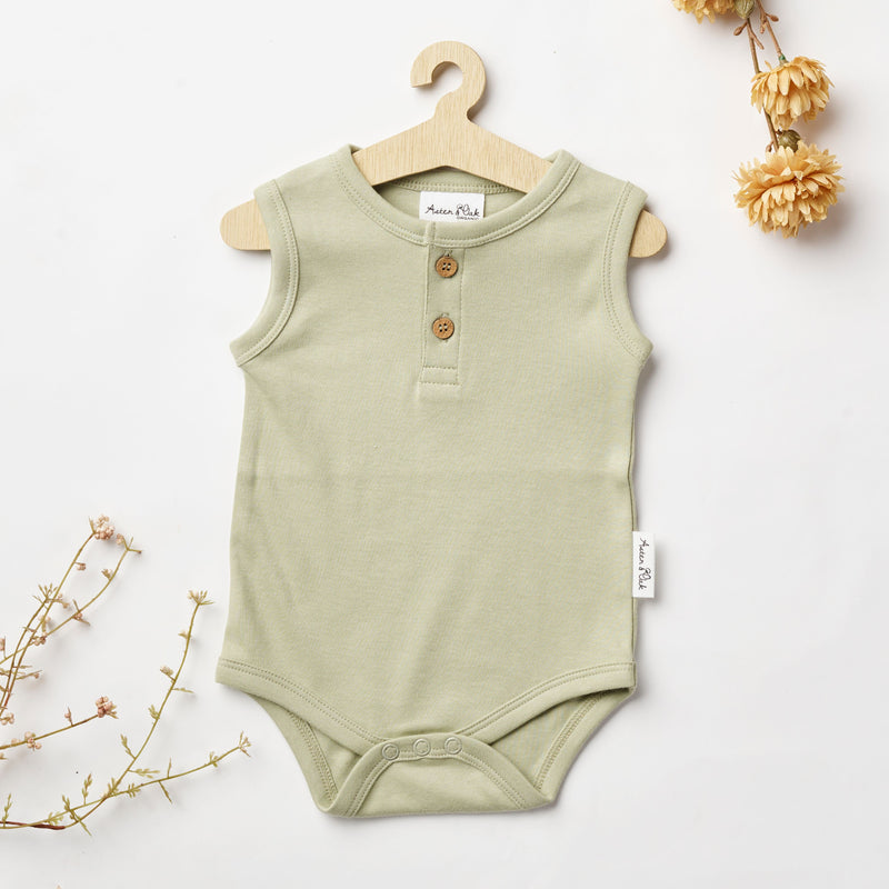 Aster & Oak | Sage Singlet Onesie - LAST Size 00