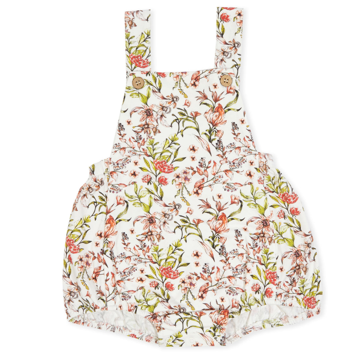 Indigo & Lellow Summer Playsuit - Floral Blossom