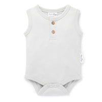 Aster & Oak | Silver Grey Singlet Onesie - LAST Size 0000