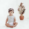 Aster & Oak | Silver Grey Singlet Onesie - LAST Size 0000