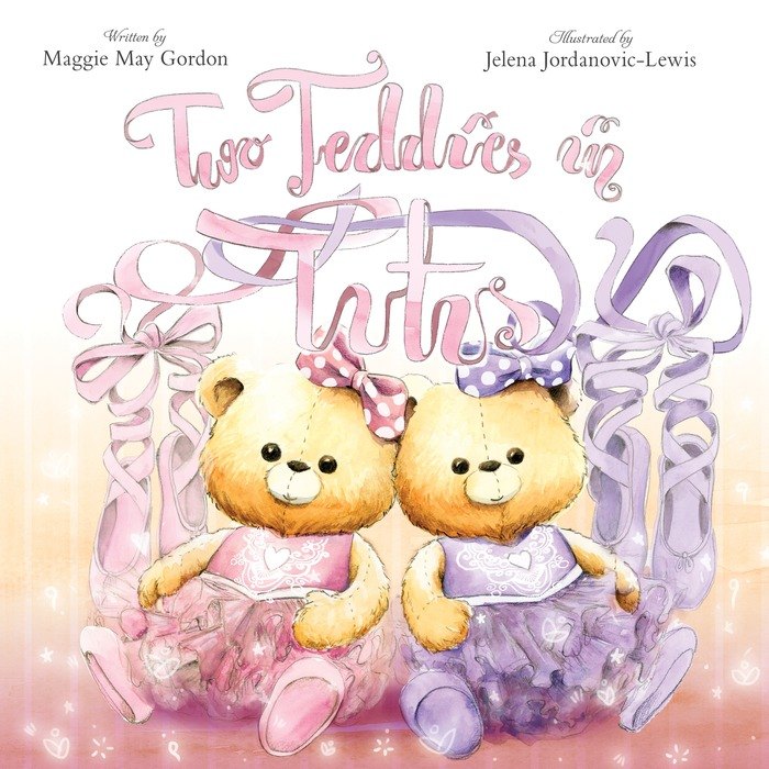 two teddies in tutus -paperback book