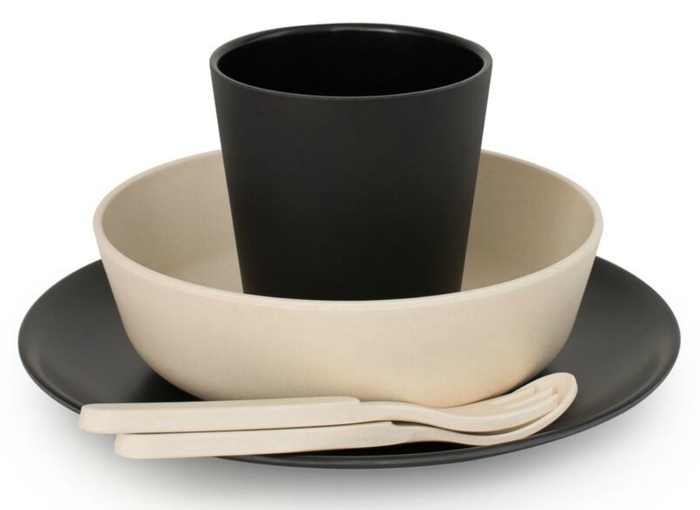 Bamboo Dinnerware Set - Monochrome