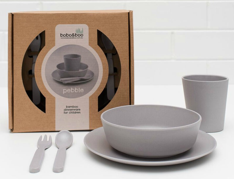 Bamboo Dinnerware Set - Pebble